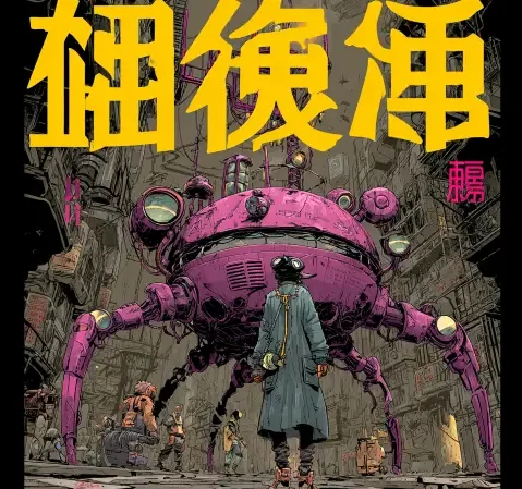 古装建筑与人物剪影的专题封面